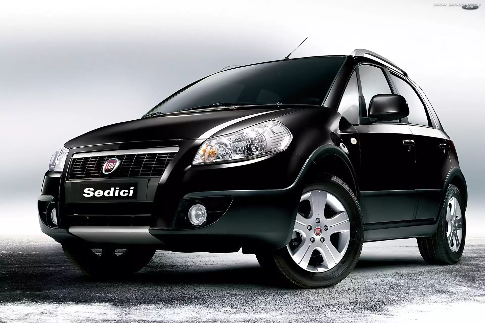 Zderzak, Czarny, Fiat Sedici