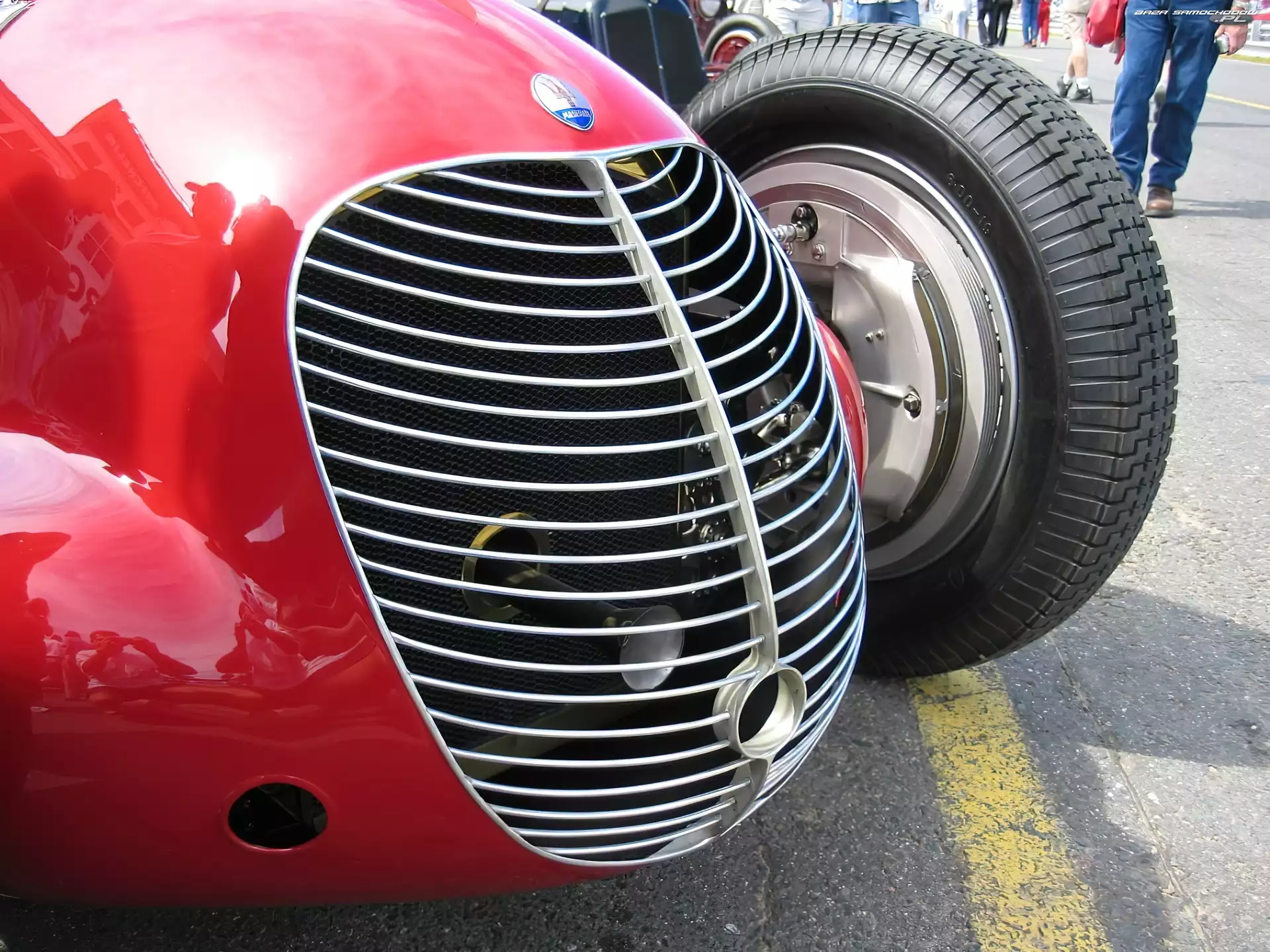 zderzak , koło, Maserati, przód