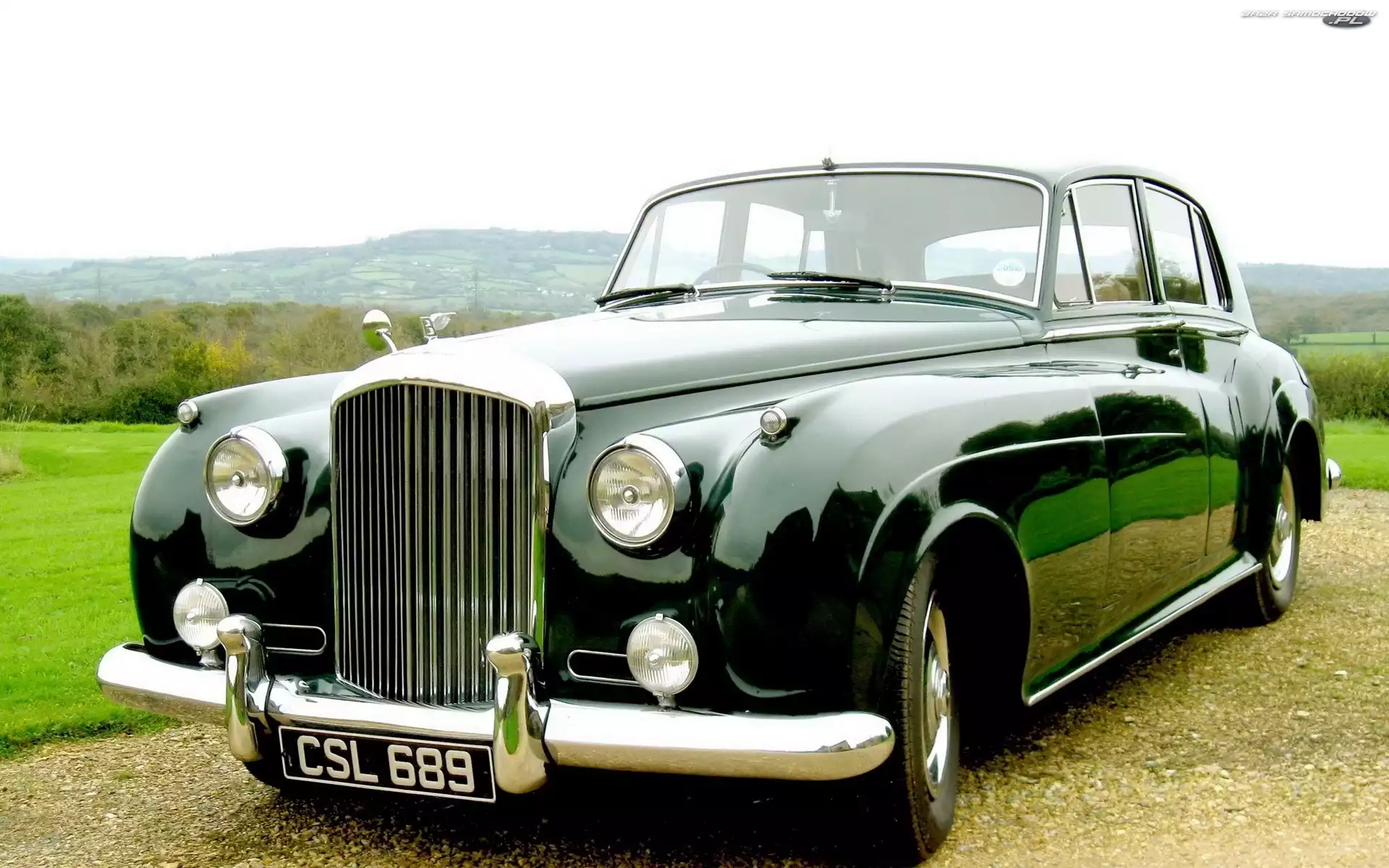 Retro, Zielony, Bentley