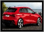 Czerwone, Audi S3, Sportback